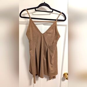 acemi faux suede top